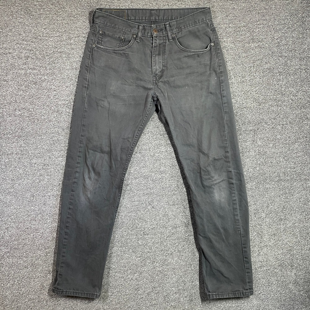 Levi's‎ 505 Regular Fit Jeans Mens 31x32 Faded Black Gray Straight Leg
